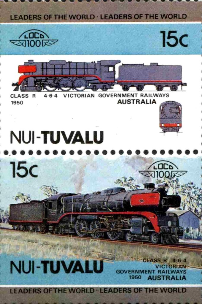 Class R 4-6-4 Victorian Government Railways 1950 Australia