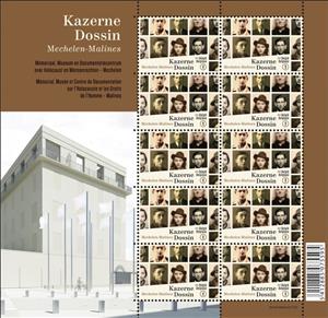 Mini Sheet, Sheetlet Dossin Barracks at Mechelen, Belgium,  