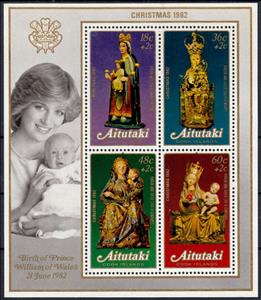 Souvenir Sheet, Christmas 1982, Aitutaki,  , Christmas