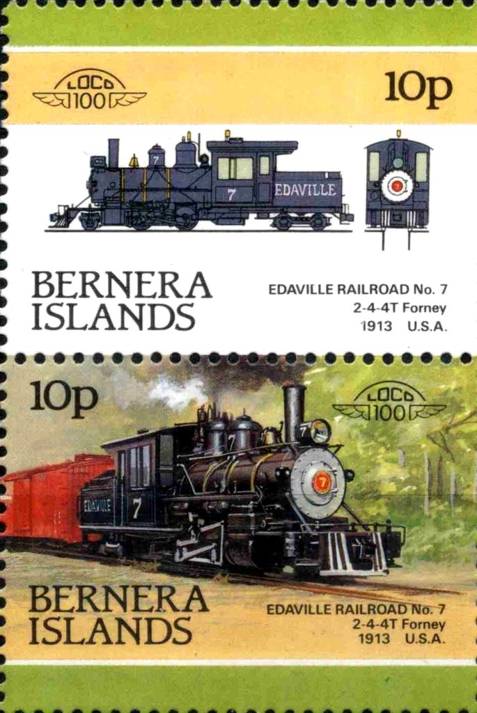 Edaville Railroad No.7 2-4-4T Forney 1913 USA