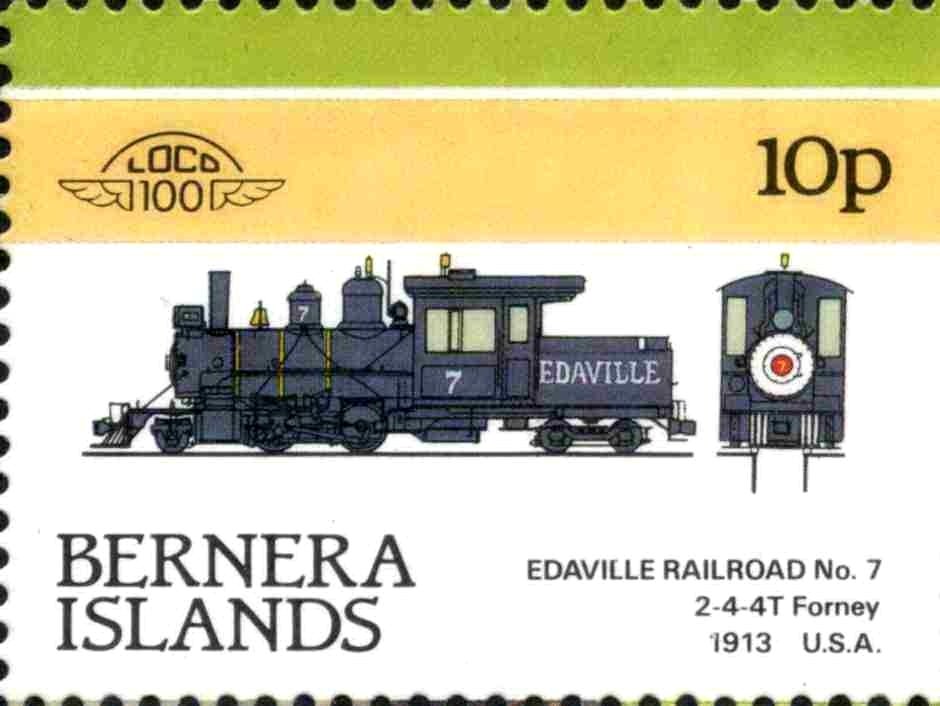 Edaville Railroad No.7 2-4-4T Forney 1913 USA