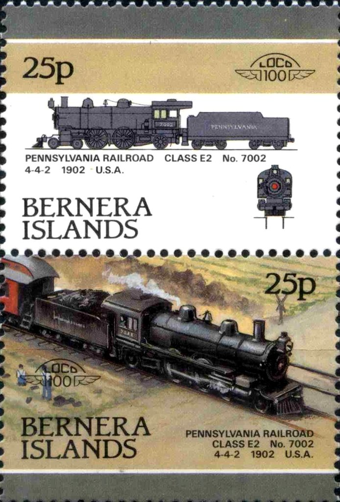 Pennsylvania Railroad Class E2 No.7002 4-4-2 1902 USA