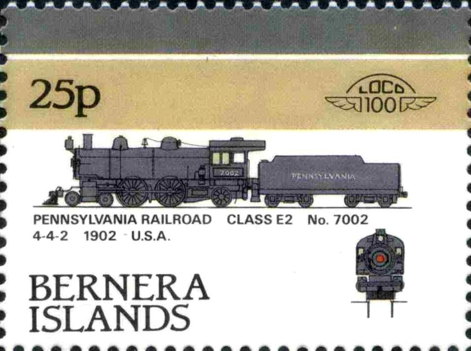 Pennsylvania Railroad Class E2 No.7002 4-4-2 1902 USA