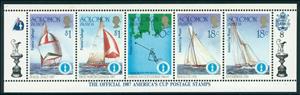 Se-tenant, Se-tenant 8, Solomon Islands,  , Sailing Ships, Ships