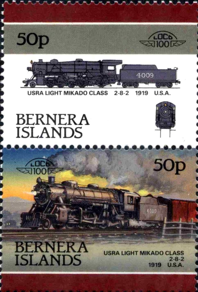 Usra Light Mikado Class 2-8-2 1919 USA