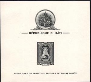 Souvenir Sheet, Patroness of Haiti, Haiti,  