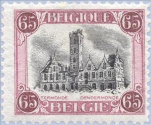 Stamp, Various, Belgium,  , City Halls, Buildings, UNESCO World Heritage Sites