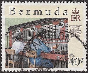 Stamp, Telephone Operators, Bermuda,  , Telephony
