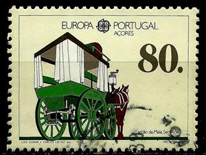 Stamp, C.E.P.T.-Transport- and Communication, Azores,  