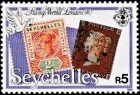 Stamps of Seychelles and Great Britain