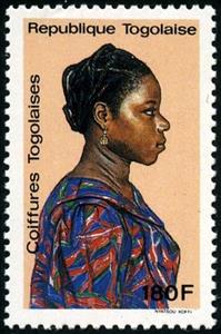 Stamp, Coiffures Togolaise, Togo,  