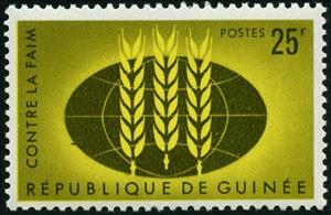 Stamp, Campaign against hunger, Guinea, Social Democratic Republic,  