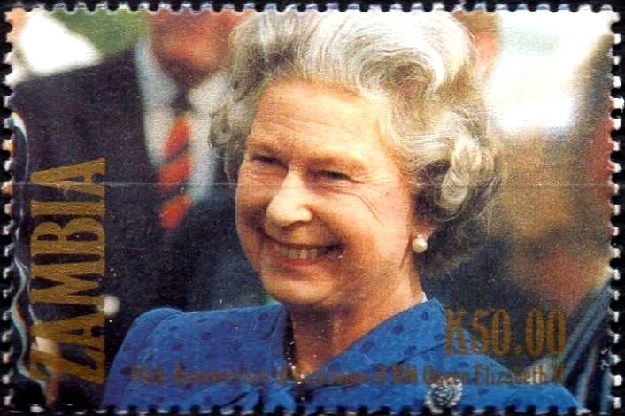 Queen Elizabeth II in the crowd