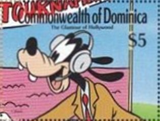 Stamp, Goofy, Dominica,  , Cartoons, Disney