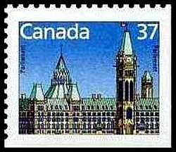 Stamp, Parliament, Canada,  
