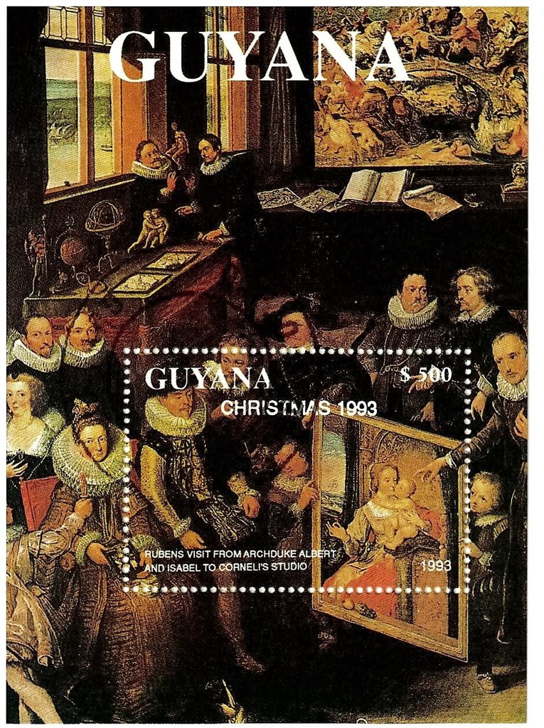 1993 Guyana Christmas Paintings
