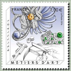 Stamp, Métiers d'art joailler, France,  