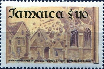 Destruction of Port Royal by earthquake