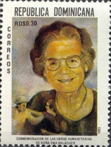 Stamp, Ema Balaguer, Dominican Republic,  , Women