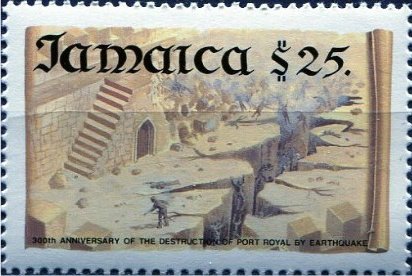Destruction of Port Royal by earthquake