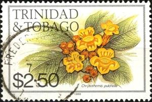 Stamp, Chysothemis pulchella, Trinidad and Tobago,  , Flowers, Plants (Flora)