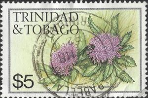 Stamp, Centratherum punctatum, Trinidad and Tobago,  , Flowers, Plants (Flora)