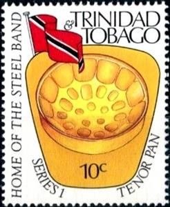 Stamp, Drum instrument, different, Trinidad and Tobago,  