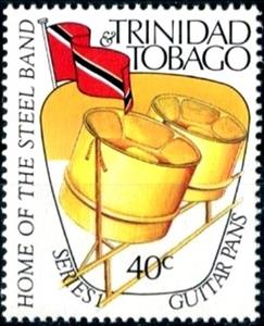 Stamp, Drum instrument, different, Trinidad and Tobago,  