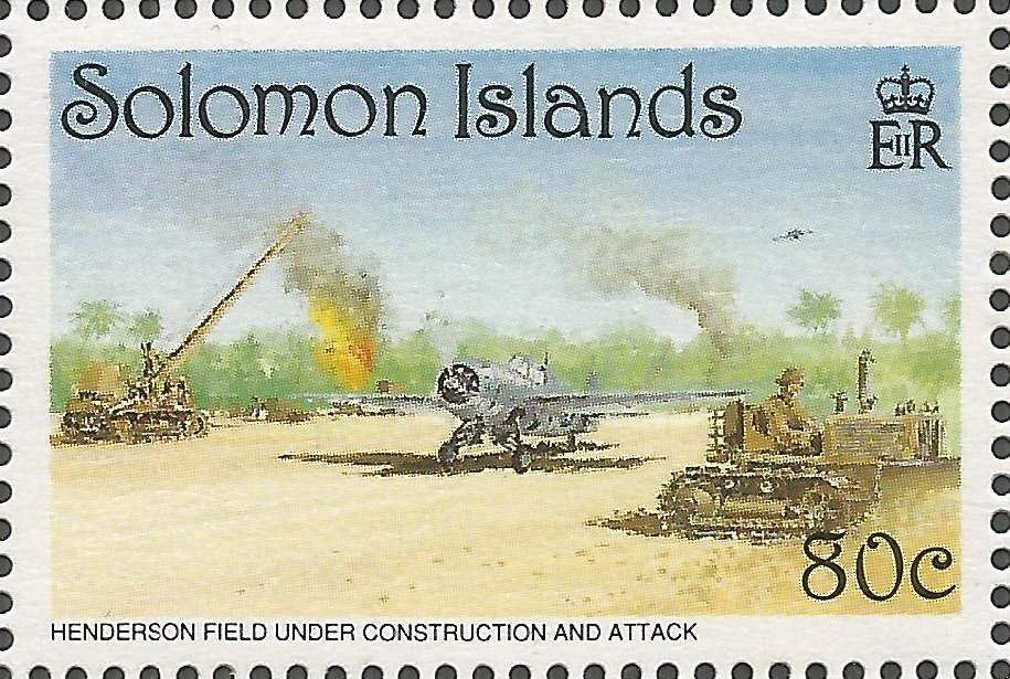 Henderson Field Under Construction And Attack