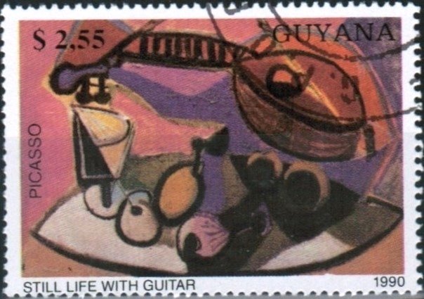 Still Life with Guitar, by Picasso