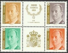 Se-tenant, King Juan Carlos I, Spain,  