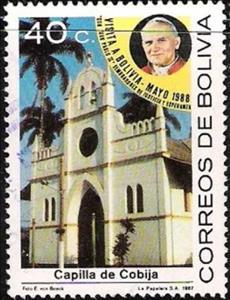 Stamp, Chapel de Cobija, Bolivia,  , Architecture