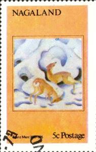 Stamp, Franz Marc, Cinderellas,  