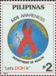 Stamp, Aids Awareness, Philippines,  , AIDS, Globes