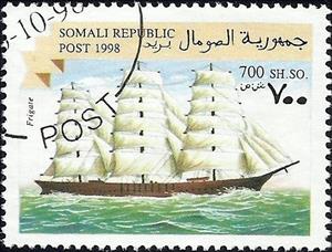 Stamp, Frigate, Cinderellas,  , Sailing Ships, Ships