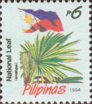 National leaf (Anahaw), re-drawn
