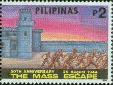 Stamp, WW II Raid and Mass Escape From the New Bilibid Prison, Philippines,  