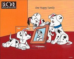 Souvenir Sheet, Looking at picture, Gambia,  , Disney
