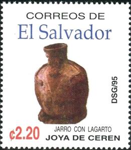 Stamp, Excavations of Ceren, El Salvador,  