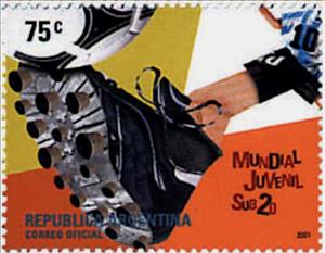 Stamp, Junior Football Worldcup, Argentina,  , Football (Soccer), Sport