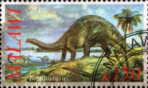 Stamp, Brontosaurus, Cinderellas,  , Dinosaurs