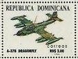 Stamp, Cessna A-37B Dragonfly, Dominican Republic,  , Air Forces, Airlines, Aviation, Aircraft