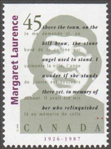 Stamp, Margaret Laurence, 1926-1987, Canada,  , Authors