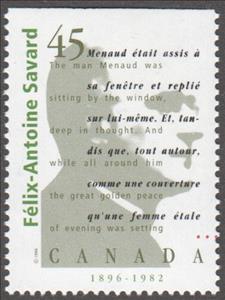 Stamp, Félix-Antoine Savard, 1896-1982, Canada,  , Authors