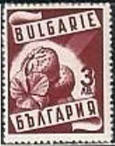 Stamp, Strawberries (Fragaria ananassa), Bulgaria,  , Agriculture