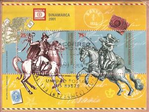 Souvenir Sheet, Hafnia 2001, Argentina,  