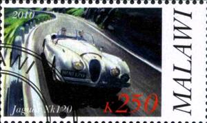 Stamp, Jaguar Xk120, Cinderellas,  , Cars