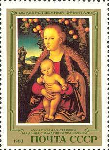 Madonna and Child under Apple Tree Lucas Cranach the elder