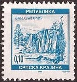 Stamp, Tourism, Serbian Krajina,  