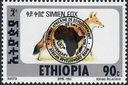 Simien Fox overprinted African Development Bank